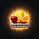 Jackpot Reels Glowing Slot Icon